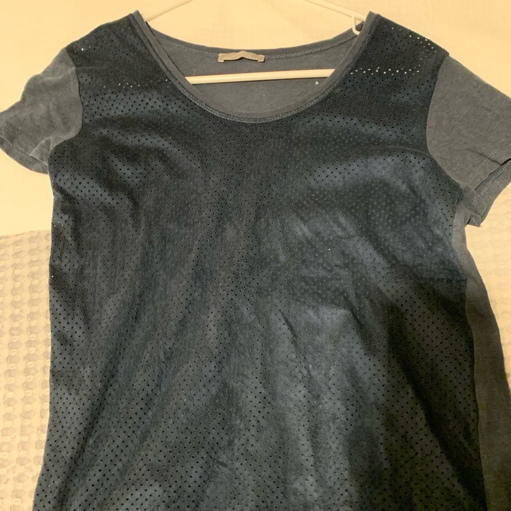 Suede Navy Zara Top